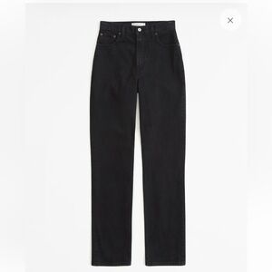 Abercrombie & Fitch Women’s Straight Leg Jeans — Black